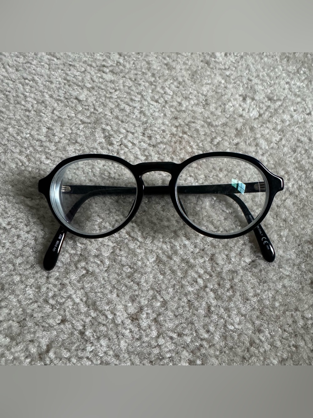 Givenchy Black Designer Eyeglasses Frames GV 105 807 145 Glasses Made in Italy